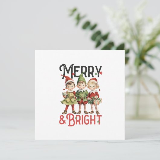  Vrolijk & Helder Vrolijk Kerstfeest (Staand voorkant)