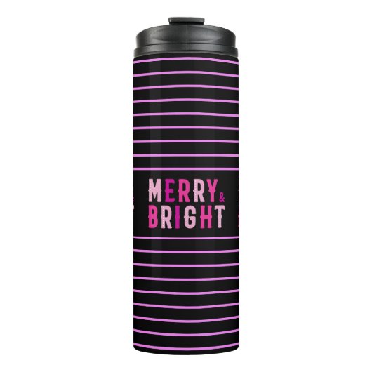 Vrolijk & helder, Vrolijk Kerstfeest, Kerstcadeau Thermosbeker (Voorkant)