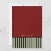 Vrolijk heldere feestelijke kerstbessen Kerstmis Kaart (Achterkant)