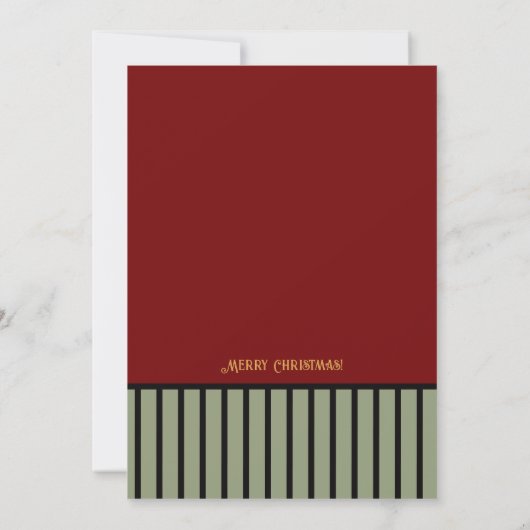 Vrolijk heldere feestelijke kerstbessen Kerstmis Kaart (Achterkant)