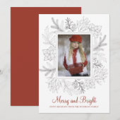 Vrolijk heldere foto vakantie meisje in sneeuw roo (Voorkant / Achterkant)