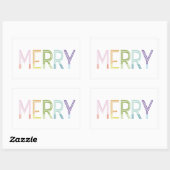 Vrolijk heldere kleurrijke leuke kleurblok sticker (Vel)