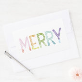 Vrolijk heldere kleurrijke leuke kleurblok sticker (Envelop)