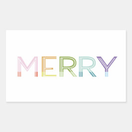 Vrolijk heldere kleurrijke leuke kleurblok sticker