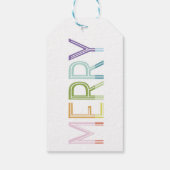 Vrolijk heldere kleurrijke leuke kleurblok sticker cadeaulabel (Achterkant)