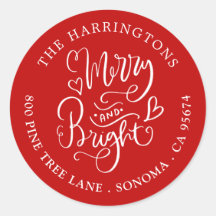 Vrolijk heldere labels voor het retouradres van de