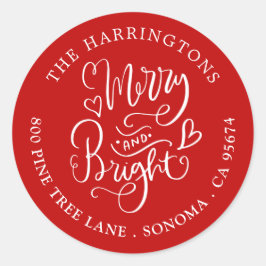 Vrolijk heldere labels voor het retouradres van de