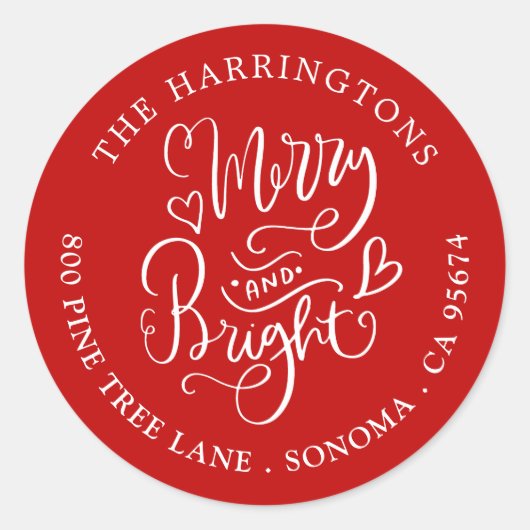 Vrolijk heldere labels voor het retouradres van de (Voorkant)