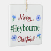 Vrolijk Heybourne kerstornament Keramisch Ornament (Rechts)