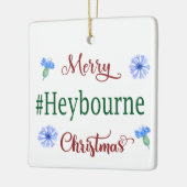 Vrolijk Heybourne kerstornament Keramisch Ornament (Links)