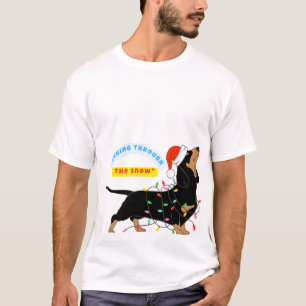 "Vrolijk Hollen Door de Kerstsneeuw" T-shirt