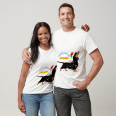 "Vrolijk Hollen Door de Kerstsneeuw" T-shirt (Unisex)