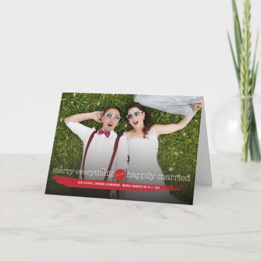 Vrolijk huwde alles gelukkig de Moderne Kaart van (Voorkant)