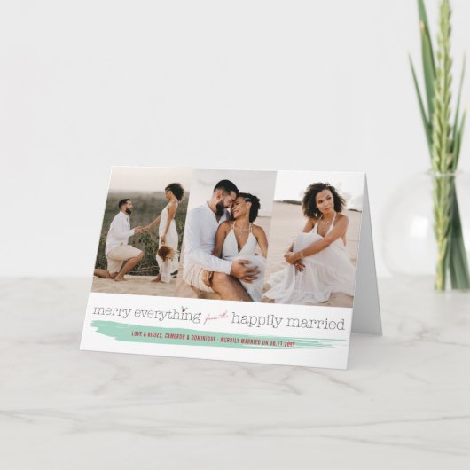 Vrolijk huwde alles gelukkig de Moderne Kaart van (Voorkant)