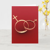 Vrolijk Huwelijk Kaart (Gele Bloem)