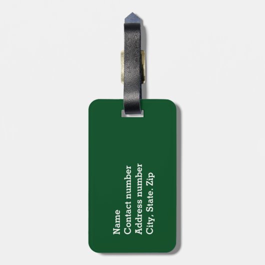 Vrolijk Iers Vlag die een Pet van Leprechaun leidt Bagagelabel (Achterkant verticaal)