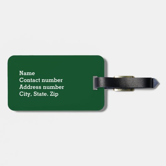 Vrolijk Iers Vlag die een Pet van Leprechaun leidt Bagagelabel (Achterkant horizontaal)