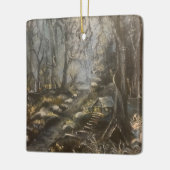 Vrolijk in het mos keramisch ornament (Links)