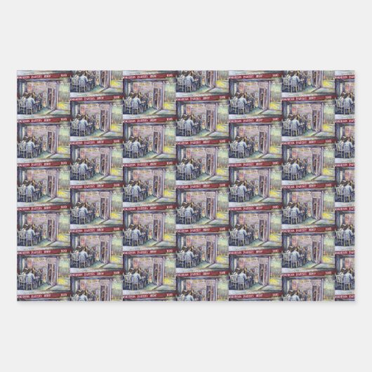 vrolijk inpakpapier vel (Voorkant 2)