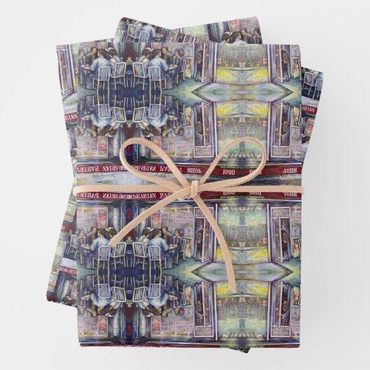 vrolijk inpakpapier vel (In situ)