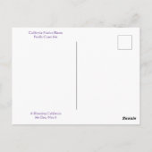 Vrolijk Iris Dag. Briefkaart (Achterkant)