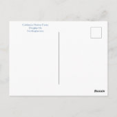 Vrolijk Iris Dag. Briefkaart (Achterkant)