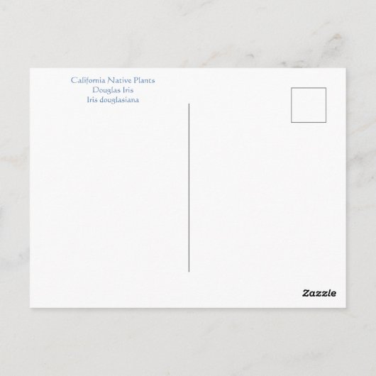 Vrolijk Iris Dag. Briefkaart (Achterkant)