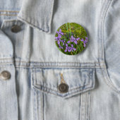 Vrolijk Iris Dag. Ronde Button 5,7 Cm (In situ)