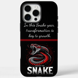 Vrolijk Jaar van de Slang iPhone 16 Pro Max Hoesje