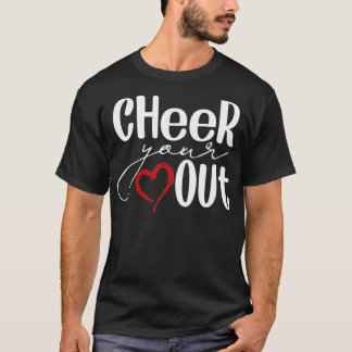Vrolijk je hart uit Cool Cheerleader juichen T-shirt