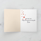 Vrolijk Jubileum met een hart Kaart (Binnen)