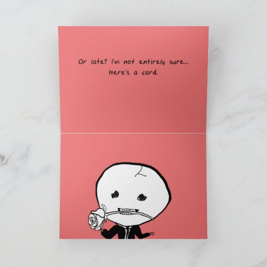 Vrolijk Jubileum! Of te laat? Kaart (Binnen)