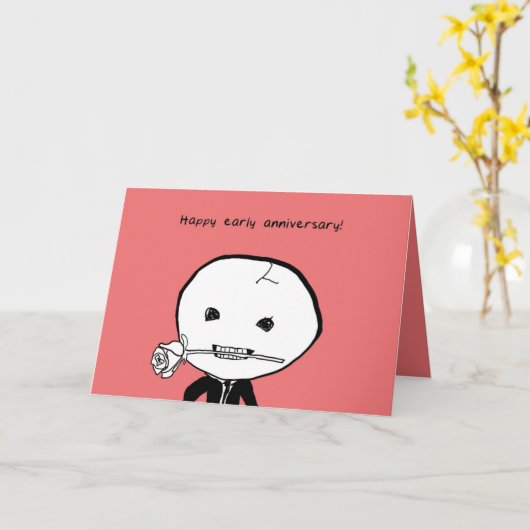 Vrolijk Jubileum! Of te laat? Kaart (Gele Bloem)