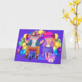 Vrolijk Jubileum Oudere ouders Kaart (Gele Bloem)