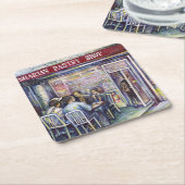 vrolijk kartonnen onderzetters (Schuin)