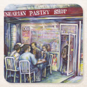 vrolijk kartonnen onderzetters (Voorkant)