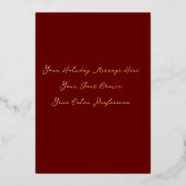 Vrolijk Kerst Abstract Tree thema illustratie Folie Feestdagenkaart (Achterkant)