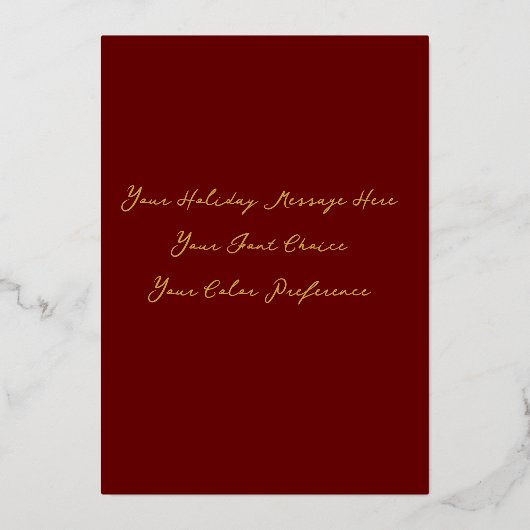 Vrolijk Kerst Abstract Tree thema illustratie Folie Feestdagenkaart (Achterkant)