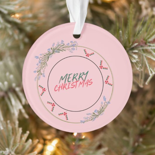 Vrolijk Kerst Acryl Ornament (Boom)