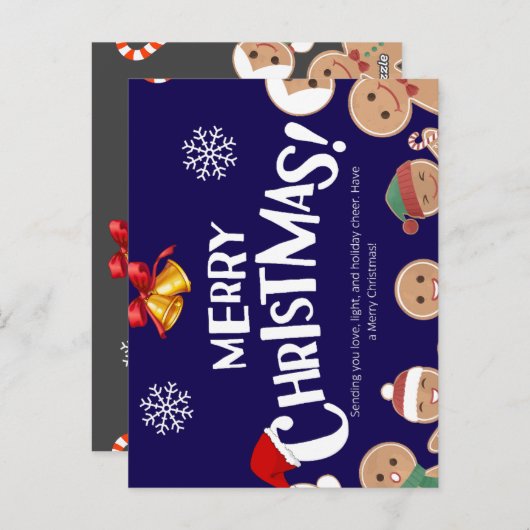 Vrolijk kerst baby Briefkaart (Voorkant / Achterkant)