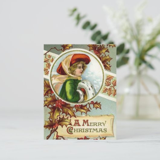 Vrolijk Kerst  Briefkaart (Staand voorkant)