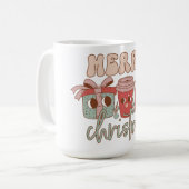 Vrolijk Kerst Drink Koffie Mok (Voorkant links)
