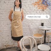 Vrolijk Kerst Elegant Pastel Beige Sneeuwvlok Schort