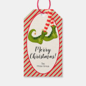 Vrolijk Kerst Elf Cadeaulabel (Voorkant)