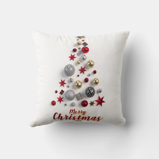 Vrolijk kerst- en winterseizoen kussen (Achterkant)