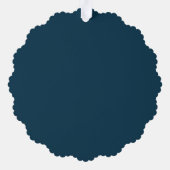 Vrolijk Kerst Fancy Script Modern Ornament Kaart (Achterkant)