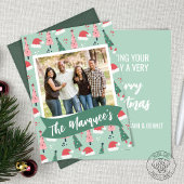 Vrolijk Kerst Foto Feestdagenkaart