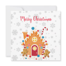 Vrolijk Kerst Gingerbread House met Gingerbread