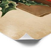 Vrolijk Kerst  Gnome Perfect Poster (Hoek)