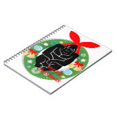 vrolijk kerst gorilla notitieboek (Linkerzijde)